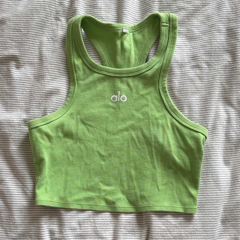 ALO Yoga Lime Green Tank Top